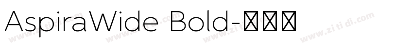 AspiraWide Bold字体转换
